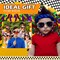 4E's Novelty 12 Pack Kids Race Car Checkered Sunglasses Bulk with UV400 Protection - Ideal for Race Car Theme Birthday Decor
